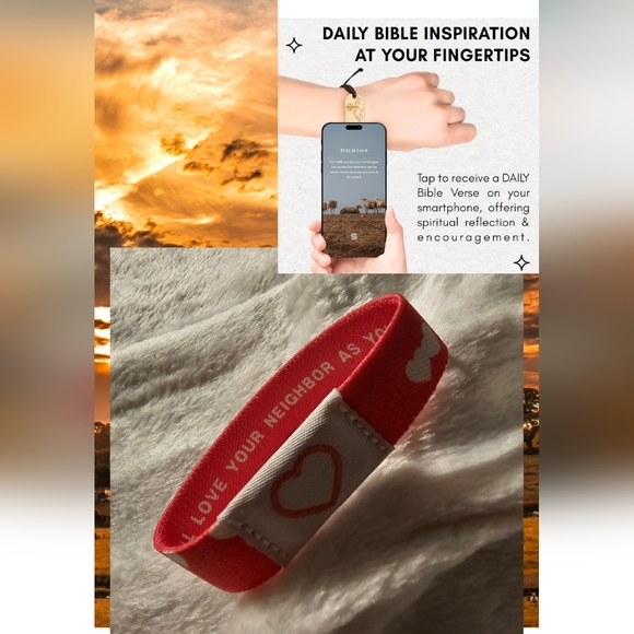 #24 Daily Bible Verse  Bracelet with Inspirational Message Pink - Picture 1 of 4